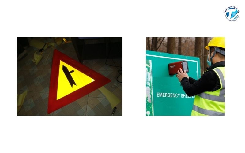 In biển báo giao thông cần đảm bảo độ phản quang an toàn